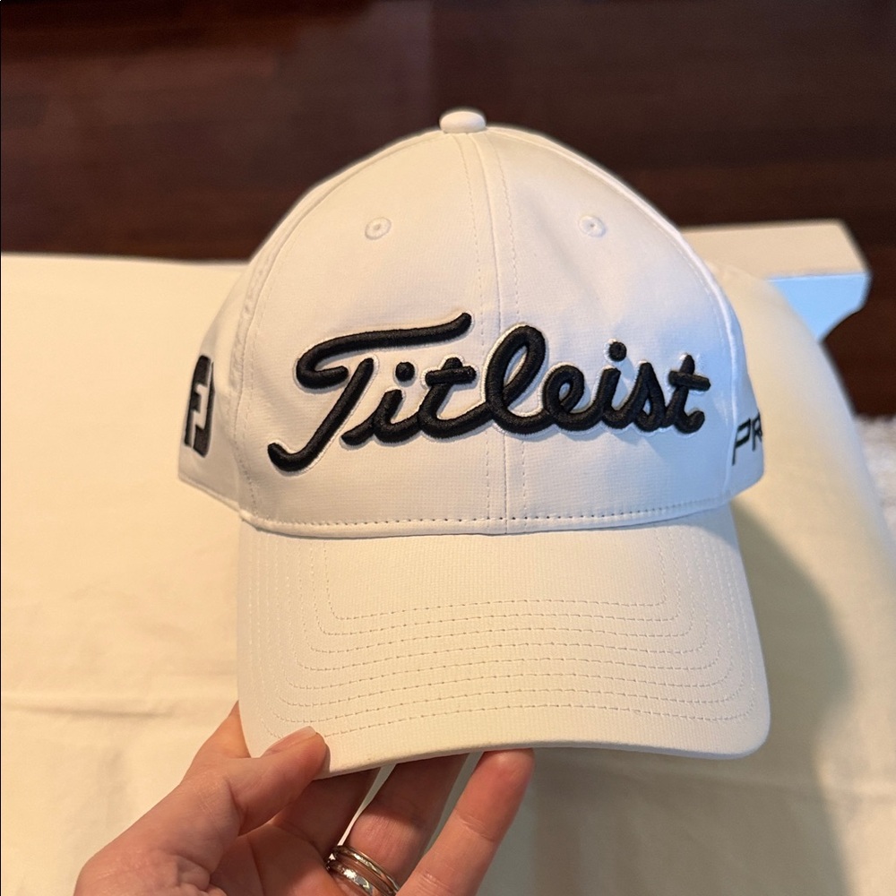 Titleist White and Black Golf Cap